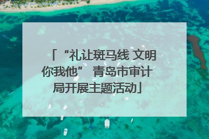 “礼让斑马线 文明你我他” 青岛市审计局开展主题活动