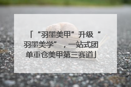 “羽墨美甲”升级“羽墨美学”，一站式团单重仓美甲第三赛道