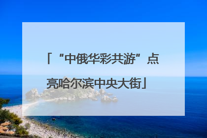 “中俄华彩共游”点亮哈尔滨中央大街