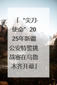 “尖刀·使命”2025年新疆公安特警挑战赛在乌鲁木齐开幕
