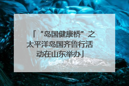“岛国健康桥”之太平洋岛国齐鲁行活动在山东举办