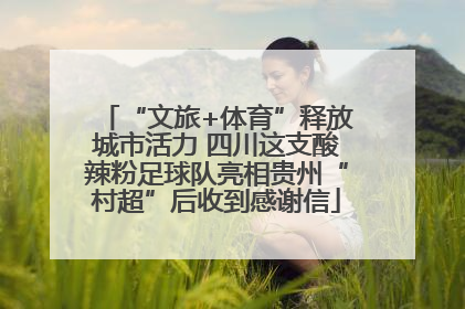“文旅+体育”释放城市活力 四川这支酸辣粉足球队亮相贵州“村超”后收到感谢信