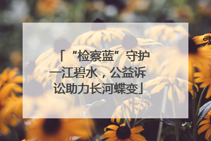“检察蓝”守护一江碧水，公益诉讼助力长河蝶变
