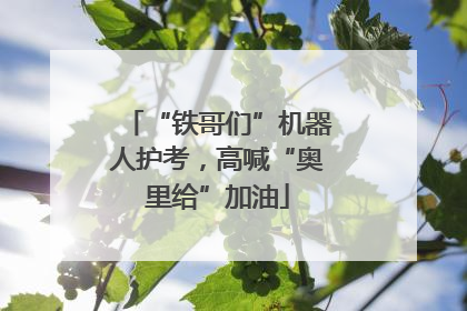 “铁哥们”机器人护考，高喊“奥里给”加油
