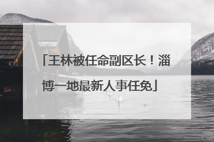 王林被任命副区长！淄博一地最新人事任免