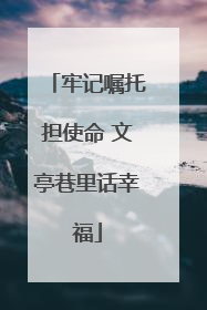 牢记嘱托担使命 文亭巷里话幸福