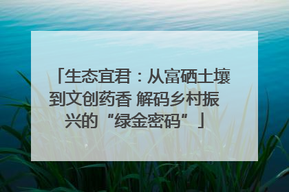 生态宜君：从富硒土壤到文创药香 解码乡村振兴的“绿金密码”