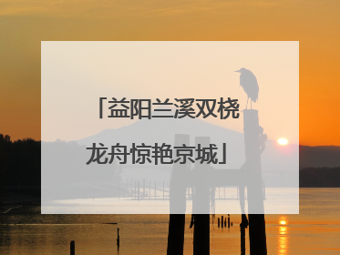 益阳兰溪双桡龙舟惊艳京城