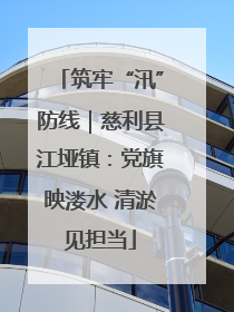 筑牢“汛”防线｜慈利县江垭镇：党旗映溇水 清淤见担当