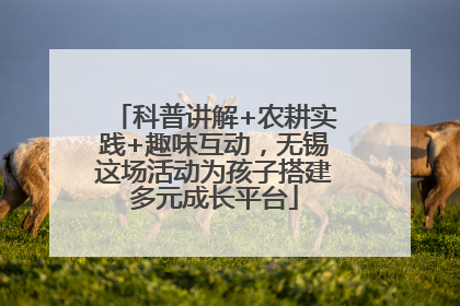科普讲解+农耕实践+趣味互动，无锡这场活动为孩子搭建多元成长平台