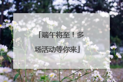 端午将至！多场活动等你来