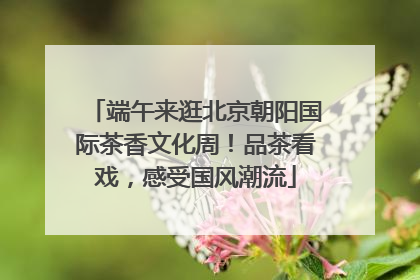 端午来逛北京朝阳国际茶香文化周！品茶看戏，感受国风潮流