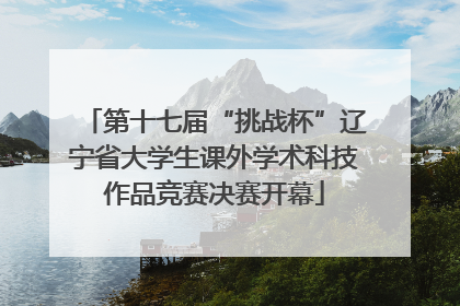第十七届“挑战杯”辽宁省大学生课外学术科技作品竞赛决赛开幕