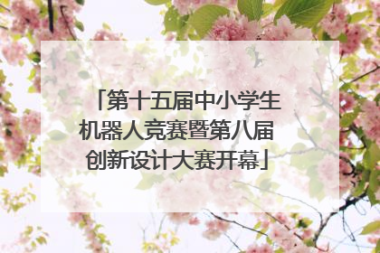 第十五届中小学生机器人竞赛暨第八届创新设计大赛开幕
