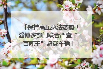 保持高压执法态势！淄博多部门联合严查“百吨王”超载车辆