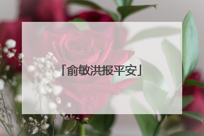 俞敏洪报平安