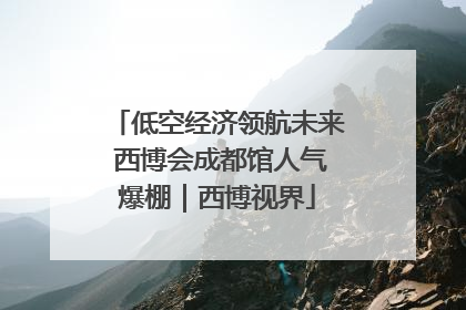 低空经济领航未来 西博会成都馆人气爆棚｜西博视界