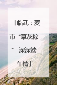 临武：麦市“草灰粽” 深深端午情