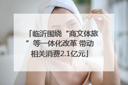 临沂围绕“商文体旅”等一体化改革 带动相关消费2.1亿元