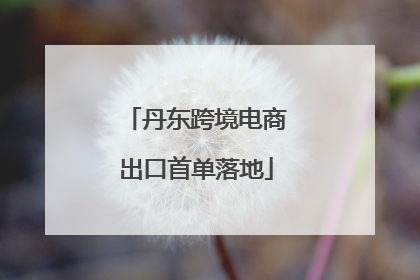 丹东跨境电商出口首单落地
