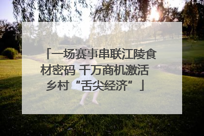 一场赛事串联江陵食材密码 千万商机激活乡村“舌尖经济”