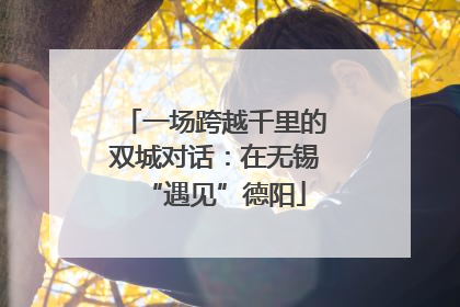 一场跨越千里的双城对话：在无锡“遇见”德阳