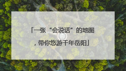 一张“会说话”的地图，带你悠游千年岳阳