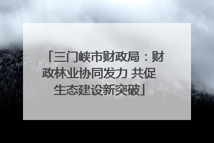 三门峡市财政局：财政林业协同发力 共促生态建设新突破