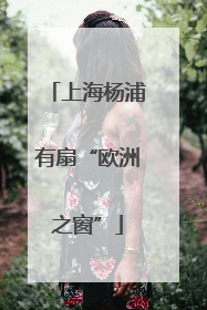 上海杨浦有扇“欧洲之窗”