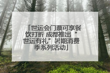 世运会门票可享餐饮打折 成都推出“世运有礼”暑期消费季系列活动