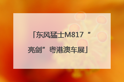 东风猛士M817“亮剑”粤港澳车展