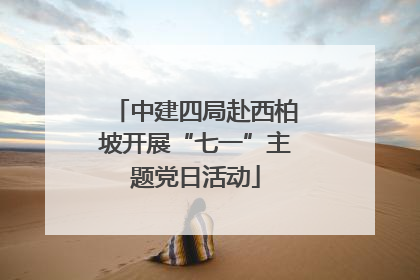 中建四局赴西柏坡开展“七一”主题党日活动