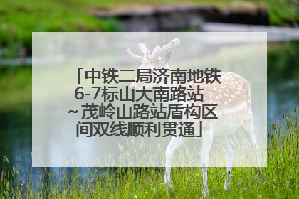 中铁二局济南地铁6-7标山大南路站～茂岭山路站盾构区间双线顺利贯通