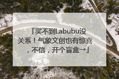 买不到Labubu没关系！气象文创也有惊喜，不信，开个盲盒→