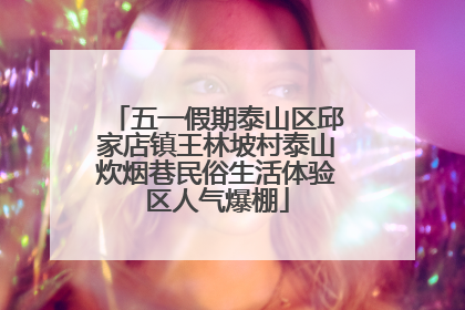 五一假期泰山区邱家店镇王林坡村泰山炊烟巷民俗生活体验区人气爆棚