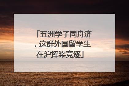 五洲学子同舟济，这群外国留学生在沪挥桨竞逐