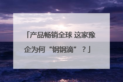 产品畅销全球 这家豫企为何“钢钢滴”？