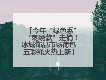 今年“绿色系”“刺绣款”走俏！冰城饰品市场荷包五彩绳火热上新