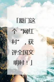 厦门这个“网红村”，获评全国文明村！