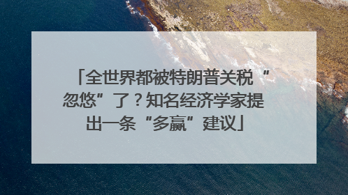 全世界都被特朗普关税“忽悠”了？知名经济学家提出一条“多赢”建议