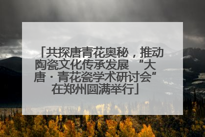 共探唐青花奥秘，推动陶瓷文化传承发展 “大唐・青花瓷学术研讨会”在郑州圆满举行
