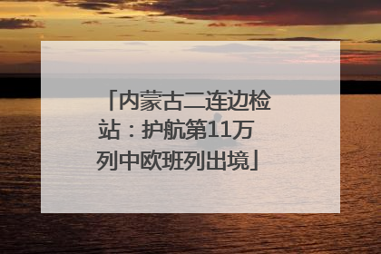 内蒙古二连边检站：护航第11万列中欧班列出境