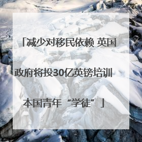 减少对移民依赖 英国政府将投30亿英镑培训本国青年“学徒”