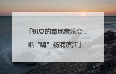 初夏的草地音乐会，唱“嗨”杨浦滨江