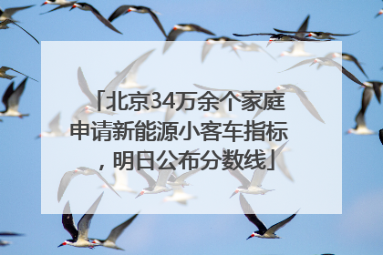 北京34万余个家庭申请新能源小客车指标，明日公布分数线
