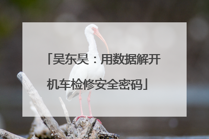吴东昊：用数据解开机车检修安全密码