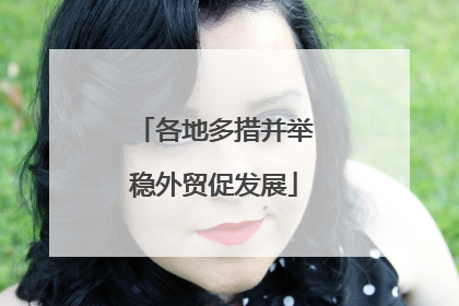 各地多措并举稳外贸促发展