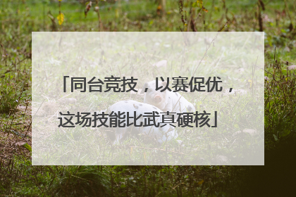 同台竞技，以赛促优，这场技能比武真硬核
