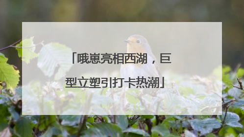 哦崽亮相西湖，巨型立塑引打卡热潮