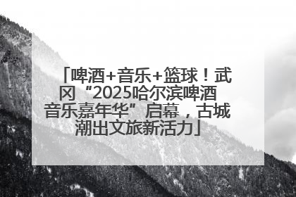 啤酒+音乐+篮球！武冈“2025哈尔滨啤酒音乐嘉年华”启幕，古城潮出文旅新活力